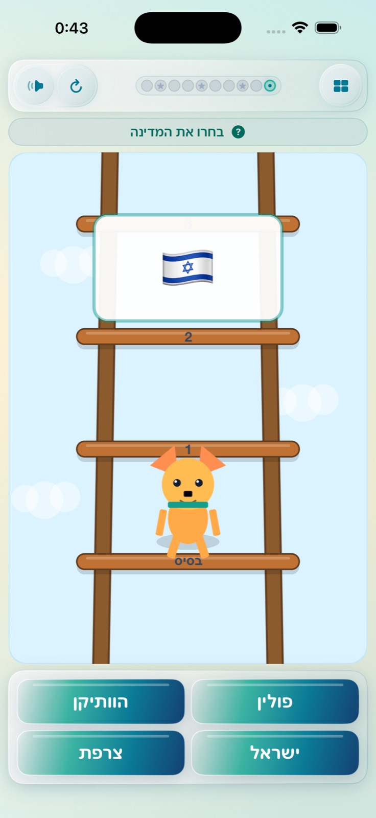 שאלת זיהוי דגל בתוך סולם הדגלים